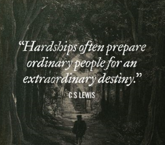 cs lewis quote - hardships